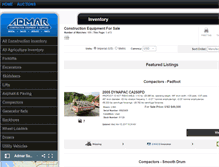 Tablet Screenshot of admarequipment.com